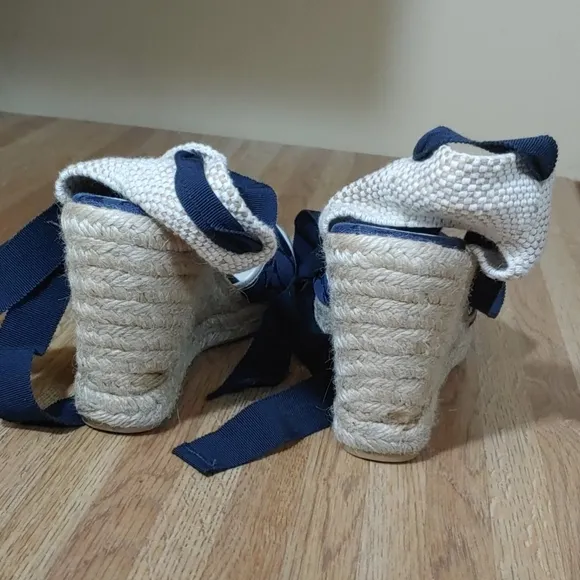 Coach Mila Lace Up Espadrille Wedges 9B