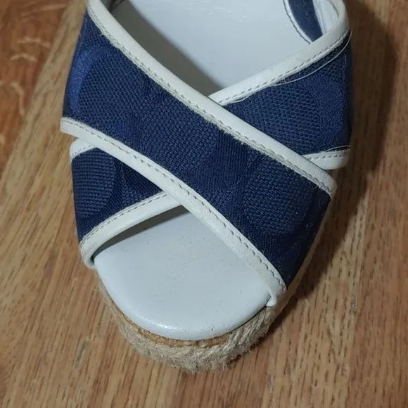 Coach Mila Lace Up Espadrille Wedges 9B