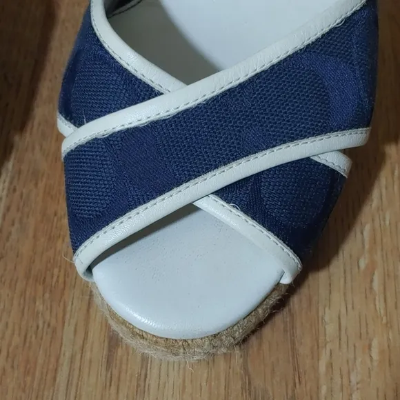 Coach Mila Lace Up Espadrille Wedges 9B