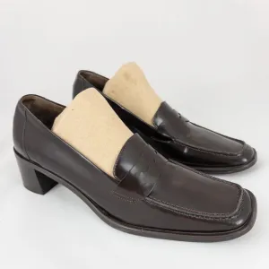 Coach Penny Loafer Shoes Womens 7.5 B Brown Leather