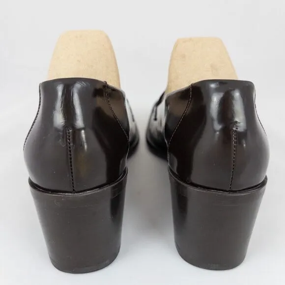 Coach Penny Loafer Shoes Womens 7.5 B Brown Leather