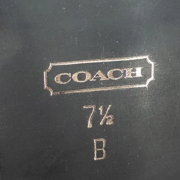 Coach Penny Loafer Shoes Womens 7.5 B Brown Leather