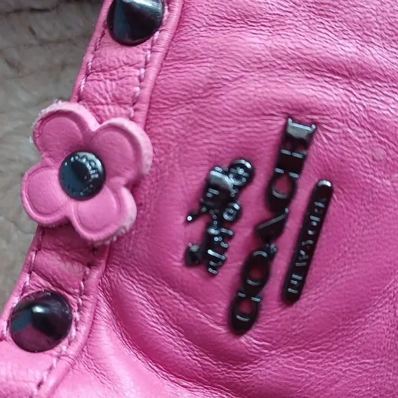 Coach Pink Learher  Espadrille Flats
