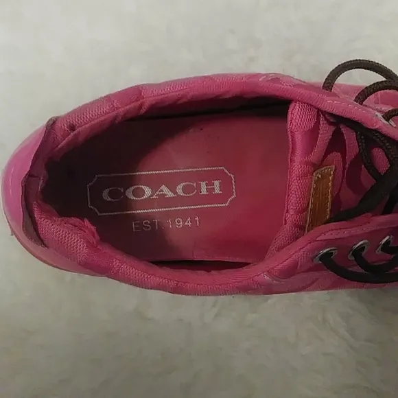 COACH PINK SNEAKERS