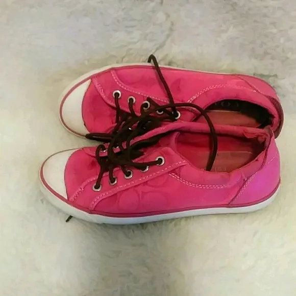 COACH PINK SNEAKERS
