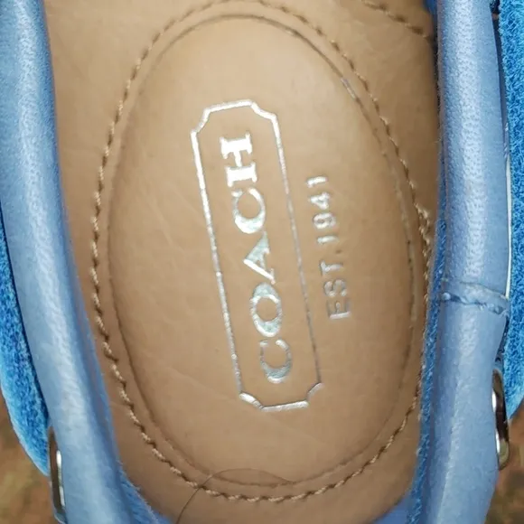 Coach Rainy Canvas Boat Shoe Size 7 (2230)