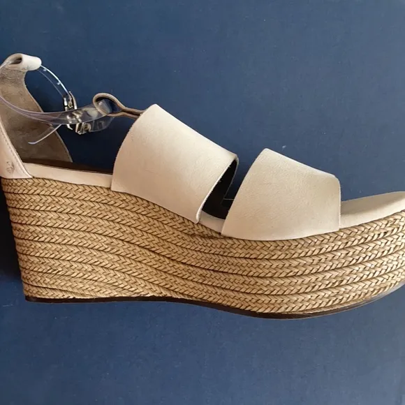 Coclico wedges sued grey  espadrille sandals 39.5