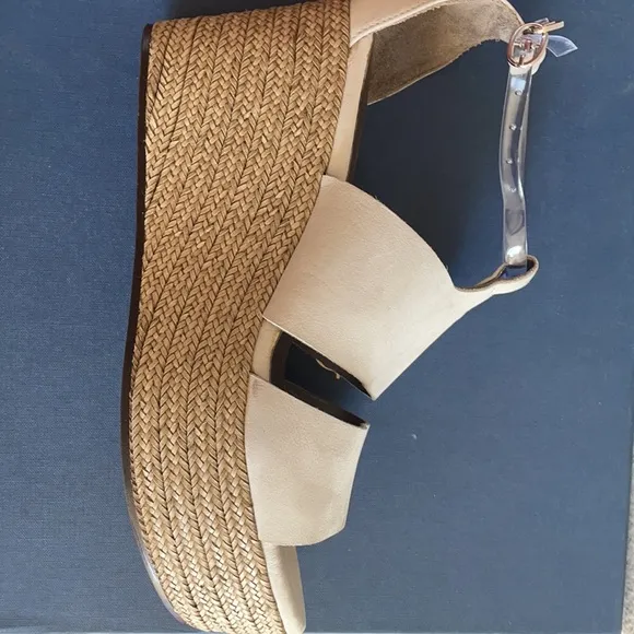 Coclico wedges sued grey  espadrille sandals 39.5