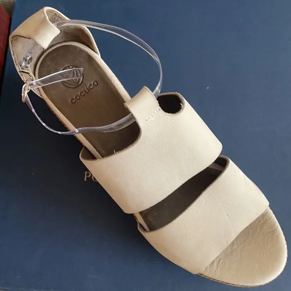 Coclico wedges sued grey  espadrille sandals 39.5