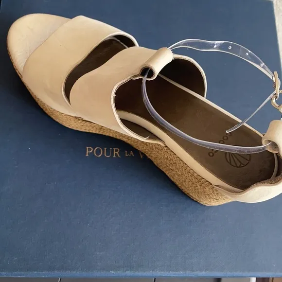 Coclico wedges sued grey  espadrille sandals 39.5