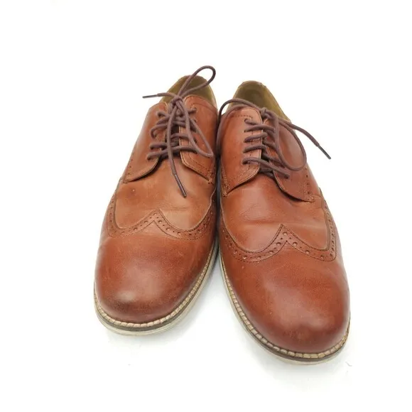 Cole Haan C26471 Mens Original Grand Oxfords Shoes Wingtip Brown Leather 13 M