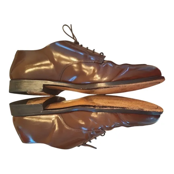 Cole Haan Calhoun Men's Size 12D Derby Shoe Leather Split Toe C00590 Mahogany
