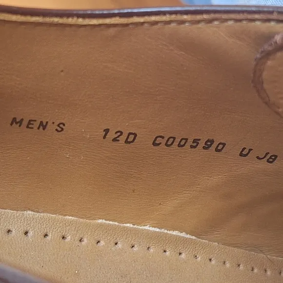 Cole Haan Calhoun Men's Size 12D Derby Shoe Leather Split Toe C00590 Mahogany