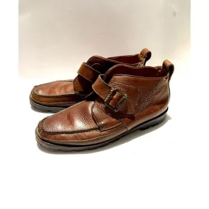 Cole Haan Chukka shoes leather boots Monk strap brown Brazil men's 12