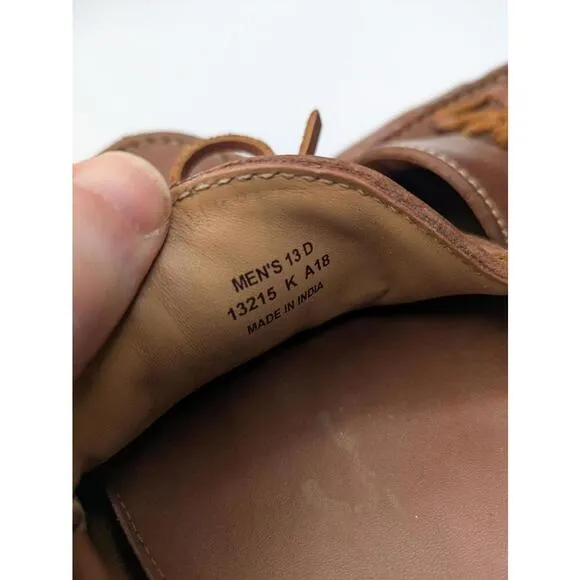 Cole Haan Classic Brown Leather Moccasins Slip On Loafers Size 13 D