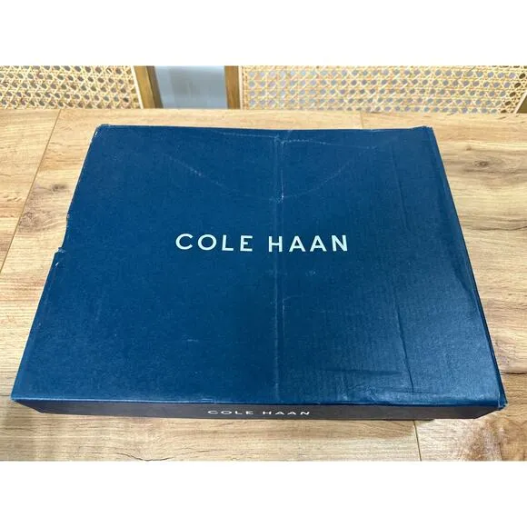 Cole Haan Cloud Espadrille Wedge Dark Chambray Natural Jute Size 8.5 NIB Spring