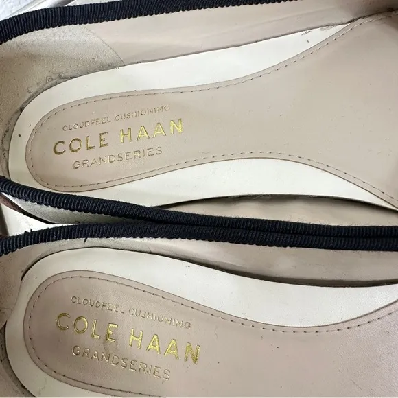 Cole Haan CloudFeel All Day Ballet Flats in Ivory Leather - Size 9 - Worn Once