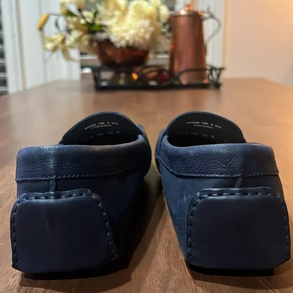 Cole Haan Driver Navy Tassel Leather Classic Driver Loafers Shoes Size 10 B