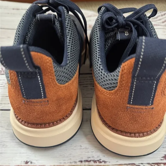 Cole Haan Grand Atlantic Textured Lace Up  Mens Blue Sneakers Casual Shoes 9.5M