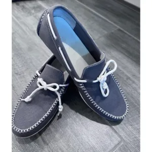 Cole Haan Grand OS‎ men's 10M Gray Canvas Driving Shoes Boat Shoes