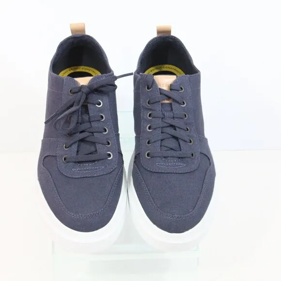 Cole Haan GrandPro Rally Court Sneaker NEW sz 9.5 Mens Blue Canvas Low Top Shoe