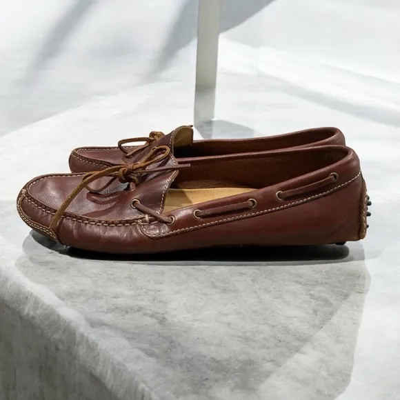 Cole Haan Gunnison Waxy Leather Boat Style Drivers men’s 10.5
