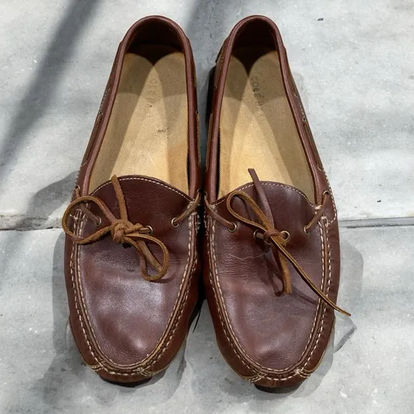 Cole Haan Gunnison Waxy Leather Boat Style Drivers men’s 10.5