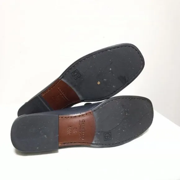 Cole Haan Leather Slip On Flat Loafer Shoes Navy Blue Women's Size 8.5 4A