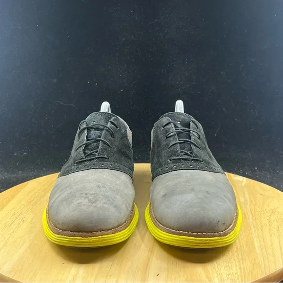 Cole Haan Lunarlon Grand Leather Oxford Shoes Brown/ Green Men’s Size 8
