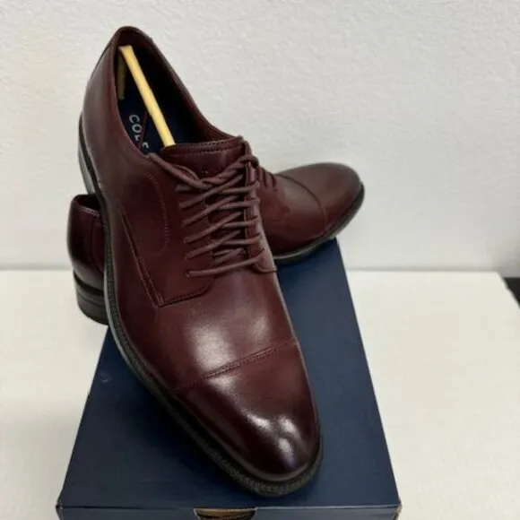 Cole Haan Men's Modern Essentials Lace Up Cap Toe Oxford Dress Shoes 7.5 New