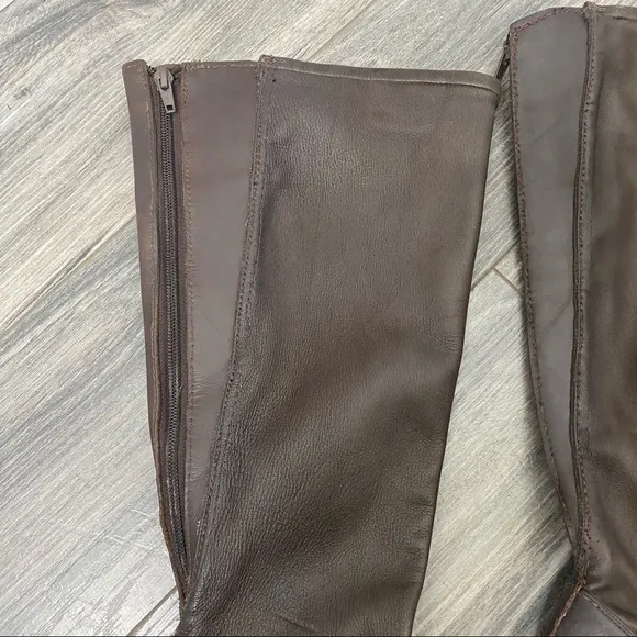 Cole Haan Nike air heeled brown boots