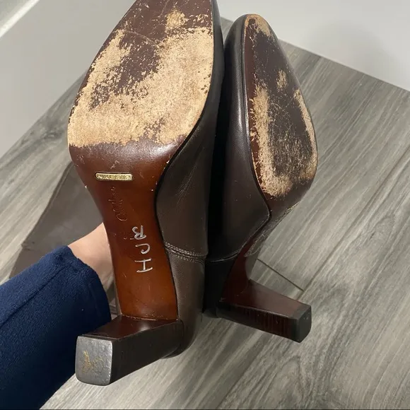 Cole Haan Nike air heeled brown boots