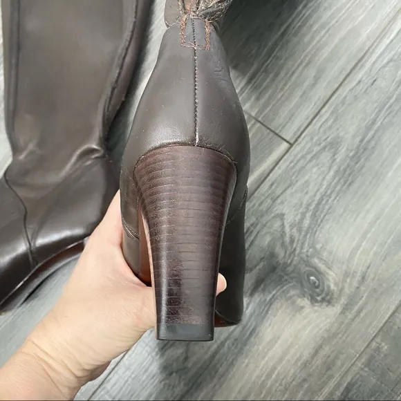 Cole Haan Nike air heeled brown boots