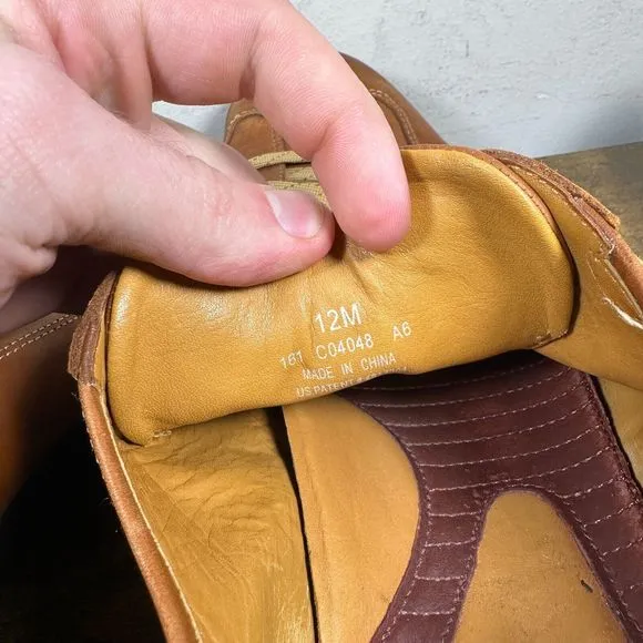 Cole Haan NikeAir Lace Up‎ Tan Leather Shoes Mens Size 12 M