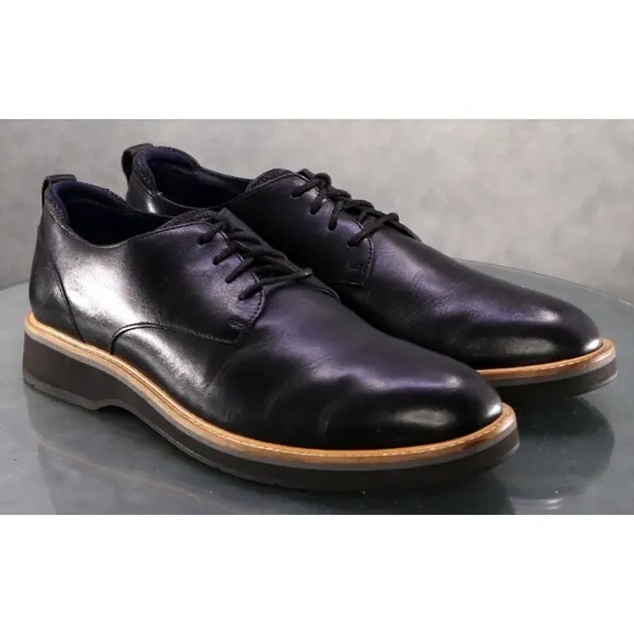 Cole Haan Osborn $120 Men's Plain Toe Dress Shoes Size 8.5 Leather Black C33388