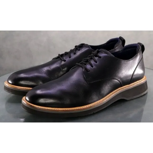 Cole Haan Osborn $120 Men's Plain Toe Dress Shoes Size 8.5 Leather Black C33388