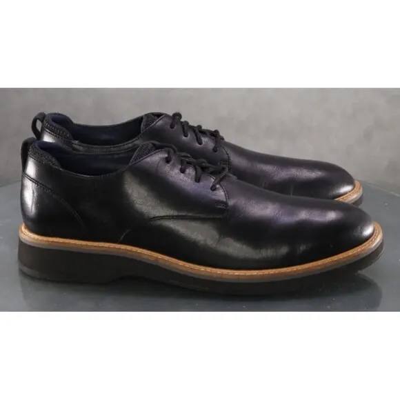 Cole Haan Osborn $120 Men's Plain Toe Dress Shoes Size 8.5 Leather Black C33388