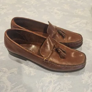 Cole Haan Pinch Tassle Brown Penny Loafers MENS Sz 10B dress shoes