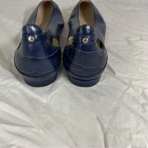 Cole Haan Ramsey flats blue leather Size 8
