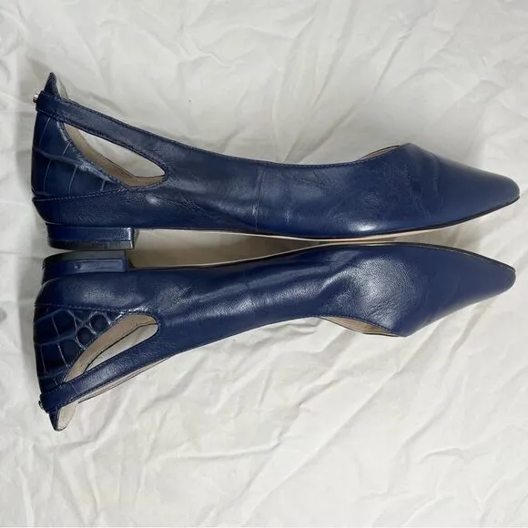 Cole Haan Ramsey flats blue leather Size 8