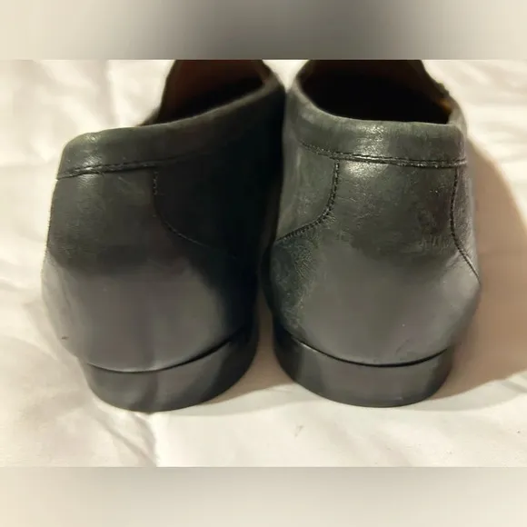 COLE HAAN RESORT MEN'S 12 D TASSEL LOAFER SHOES BLACK LEATHER