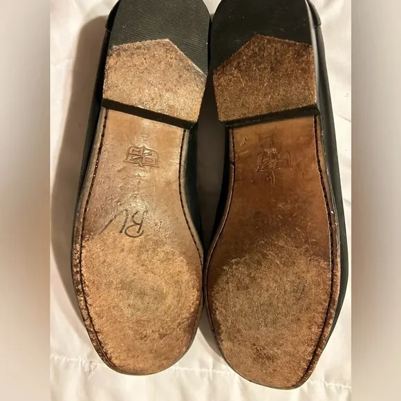 COLE HAAN RESORT MEN'S 12 D TASSEL LOAFER SHOES BLACK LEATHER