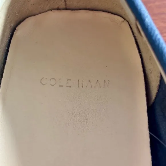 Cole Haan Shelby Navy Blue Leather Moccasin Loafers | Size 8.5 | Driving Shoes
