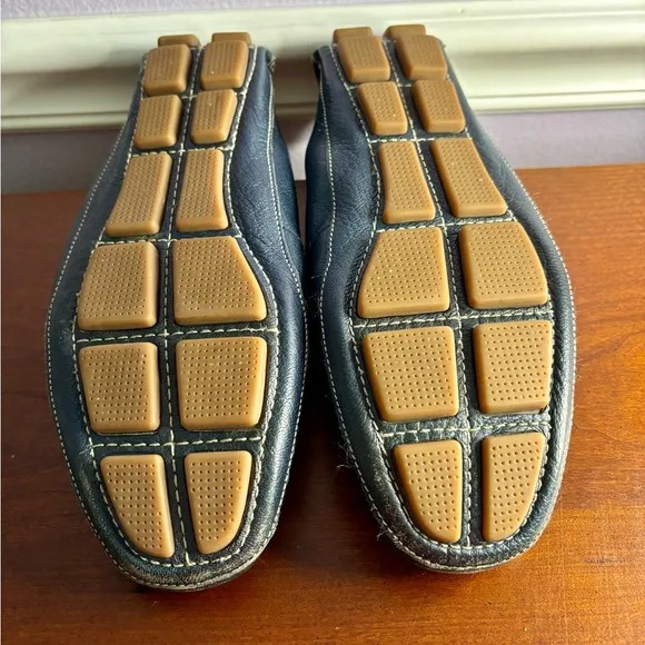 Cole Haan Shelby Navy Blue Leather Moccasin Loafers | Size 8.5 | Driving Shoes
