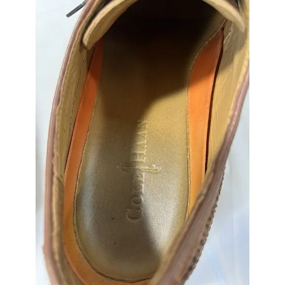 Cole Haan Shoes Benton Leather Wingtip Derby C12362 BrownSize 11M