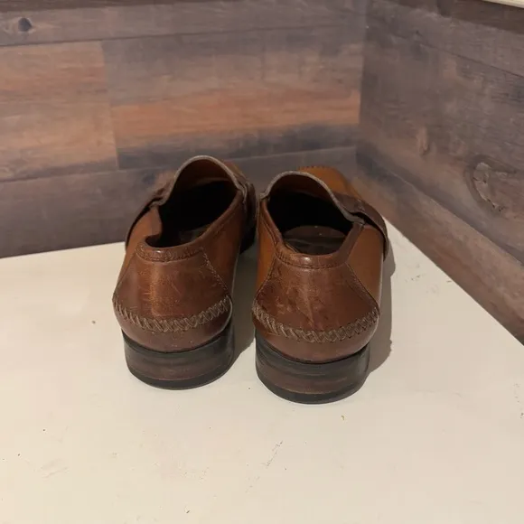 Cole Haan Shoes Mens 10.5M Brown Leather Driving Moccasins Penny Loafers Slip On