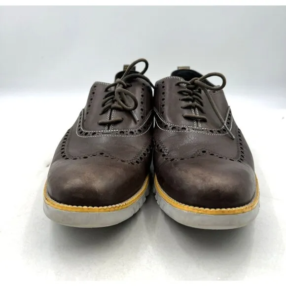 Cole Haan Shoes Men’s 11.5M Zero Grand Dark Brown Leather Wingtip