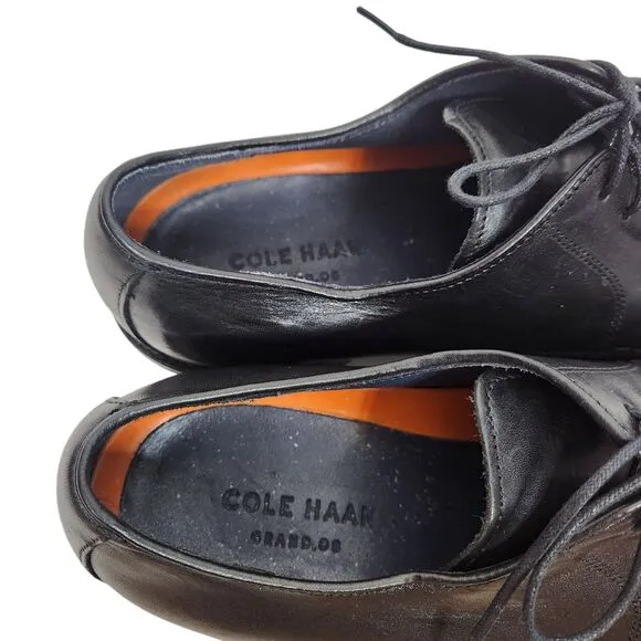 COLE HAAN Shoes Mens 12 Black Grand.OS Leather Lenox Hill Oxford Dress Shoes
