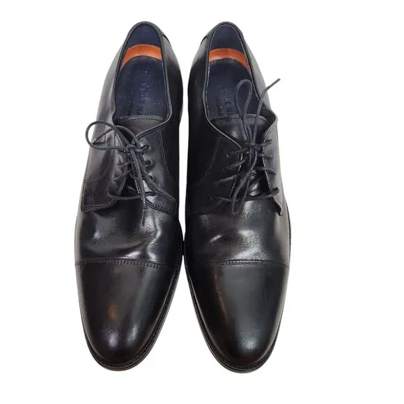 COLE HAAN Shoes Mens 12 Black Grand.OS Leather Lenox Hill Oxford Dress Shoes