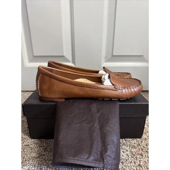 COLE HAAN Womens Air Alesandra Brown Leather Driver Loafers Size 6.5 AA Flats
